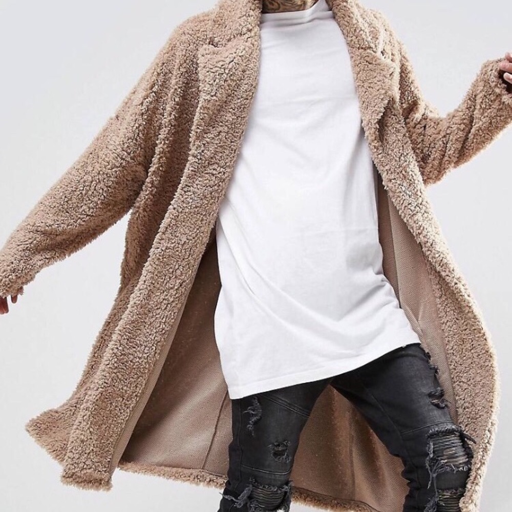 ASOS Extreme Oversized Borg Duster Coat