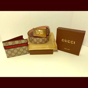 Gucci Belt and Wall Combination
