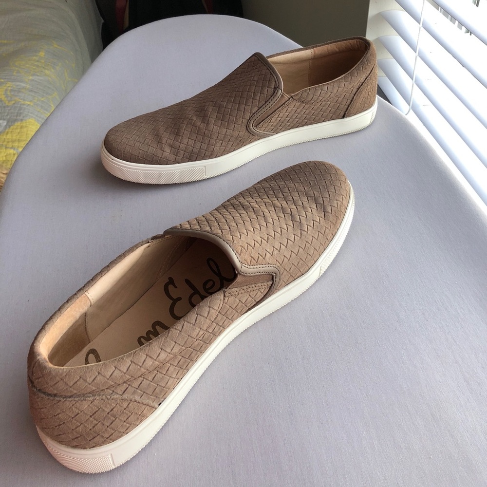 Sam Edelman Brown slip ons size 12. Like new