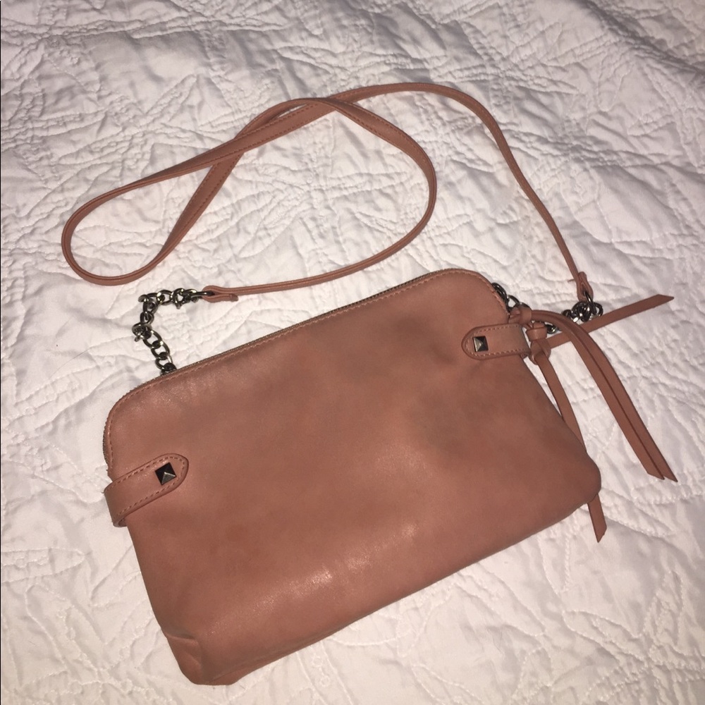 Faux Pink Leather Bag