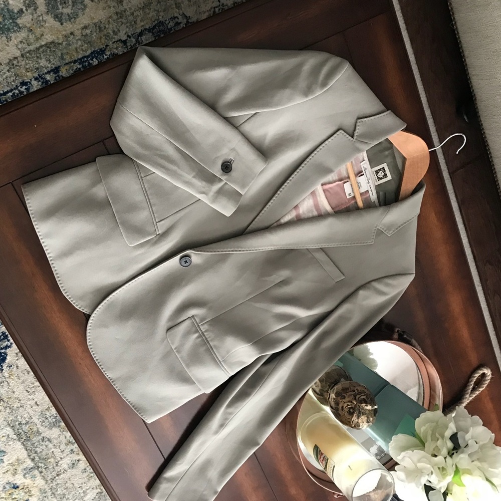 Gray/Olive 1 button Blazer