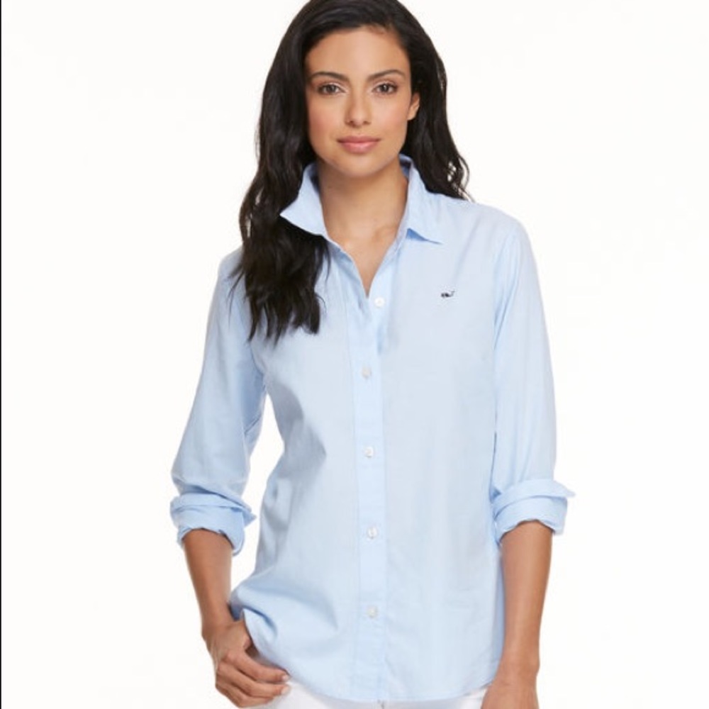 Vineyard vines blue oxford shirt
