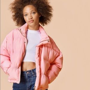 UNIF Pink Puffer Coat