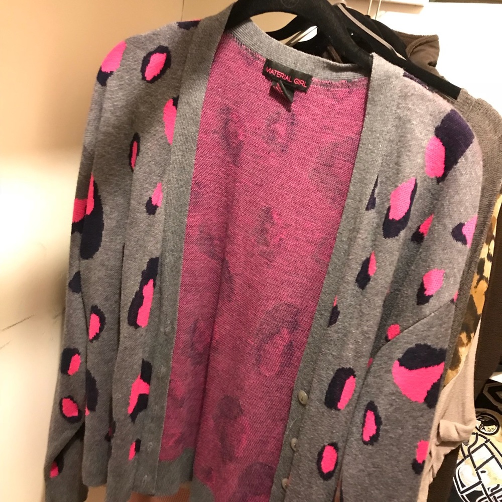Leopard print cardigan