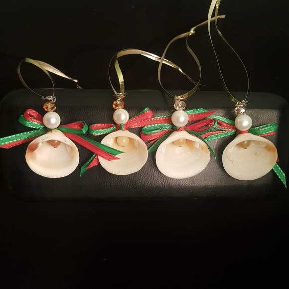 Cute Christmas Ornaments/Earrings Seashell Angel - Picture 3 of 4