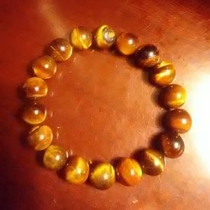 Genuine tiger's eye stretch bracelet
