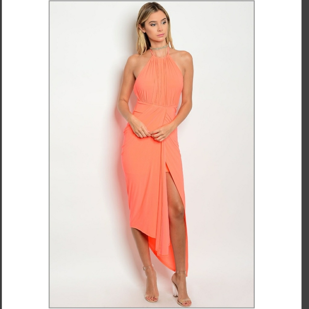 New!! High low slit skirt dress.