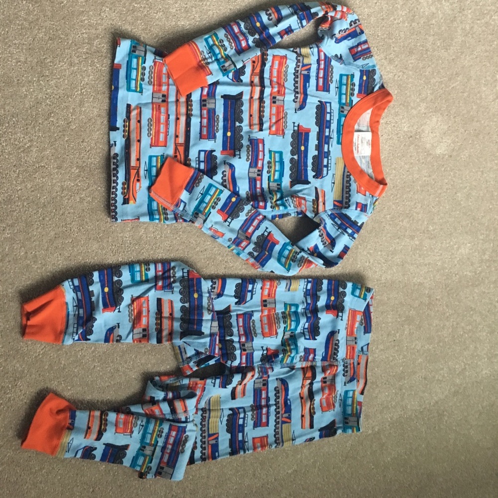 Hanna Andersson train pajamas