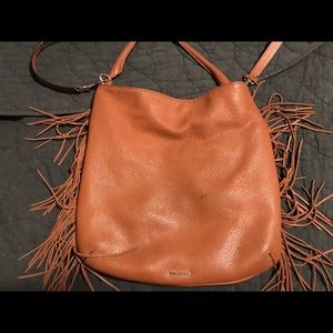 Rebecca Minkoff Clark Fringe Leather Hobo Bag