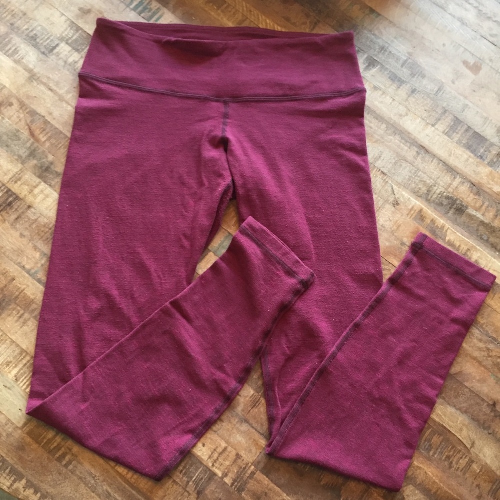 Lululemon Wunder Under Pant Maroon/Red