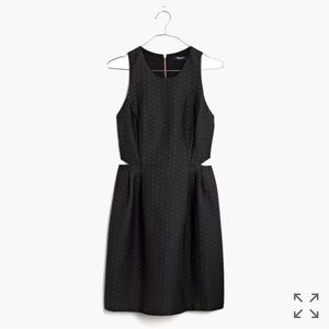 Madewell jacquard cutout dress