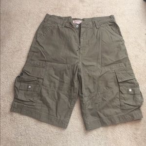 Olive Cargo Shorts