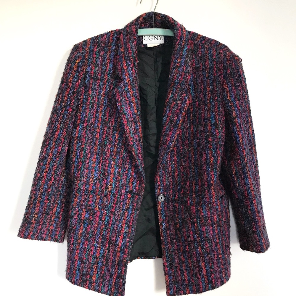Chic Vintage Wool Blazer