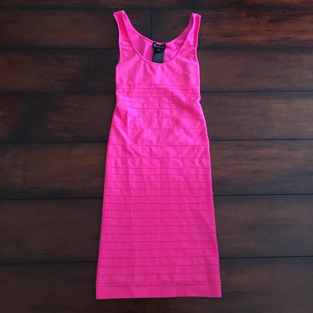 Hot pink dress