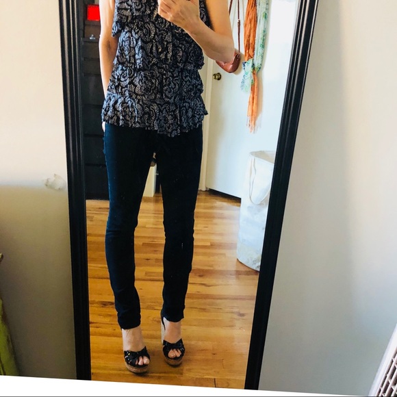 INC Blue Ruffled Tank Top - Picture 3 of 7