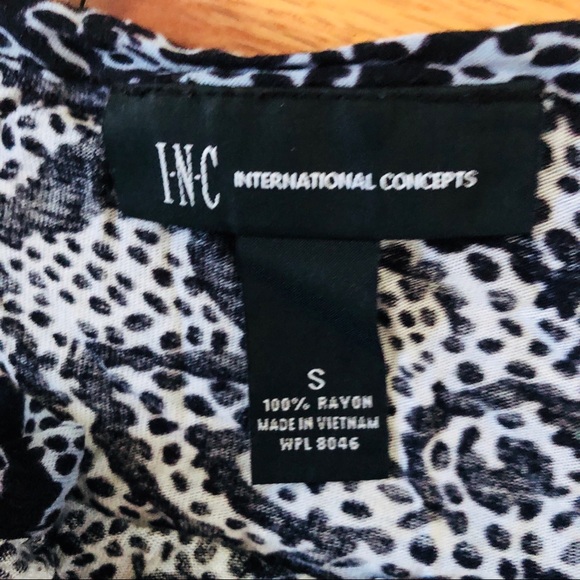 INC Blue Ruffled Tank Top - Picture 7 of 7