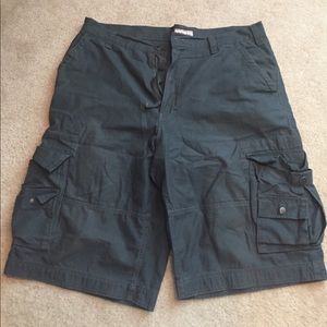 Grey Cargo Shorts