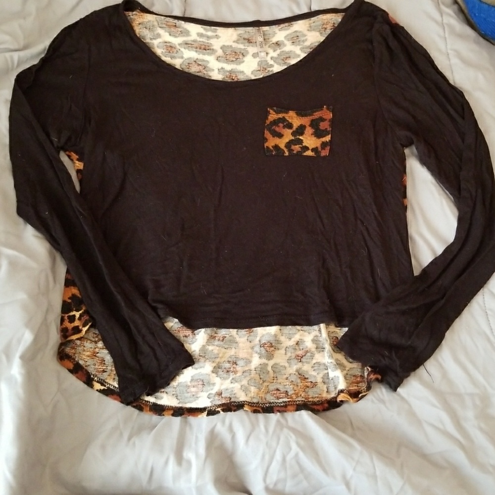 Long Sleeve leopard print shirt