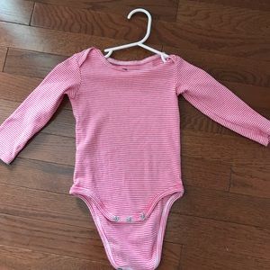 Tea long sleeve bodysuit with snap closure