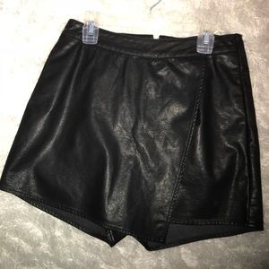 Black Leather Skirt