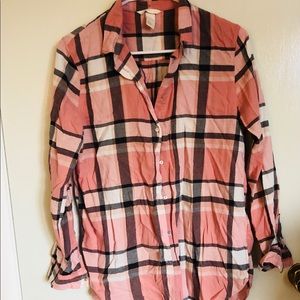 H&M Plaid Button Down
