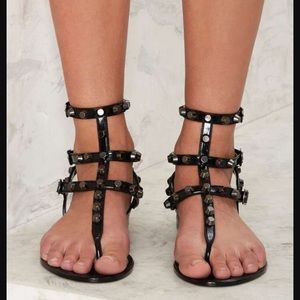 Nasty Gal So Jelly Studded Gladiator Sandal