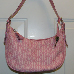 Fossil Signature Logo Pink Purse