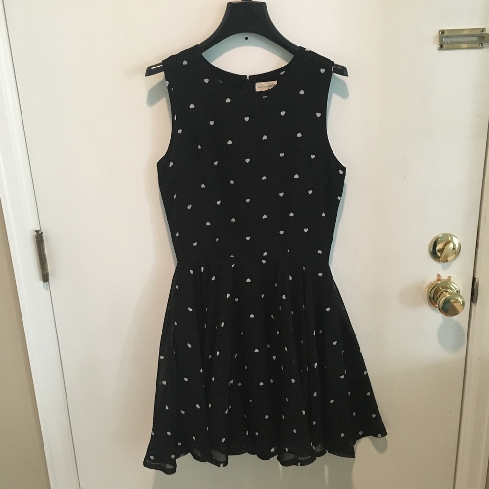 Maison Jules Black Fit & Flare Dress