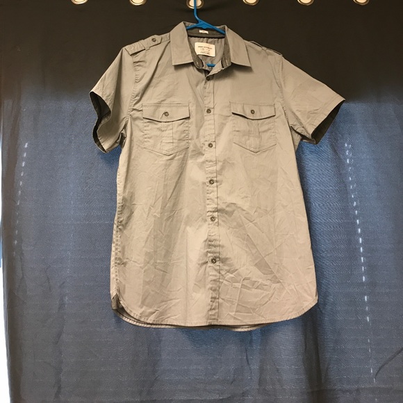 Grey button up - Picture 1 of 2