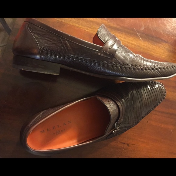 Mezlan lizard loafers main image 3