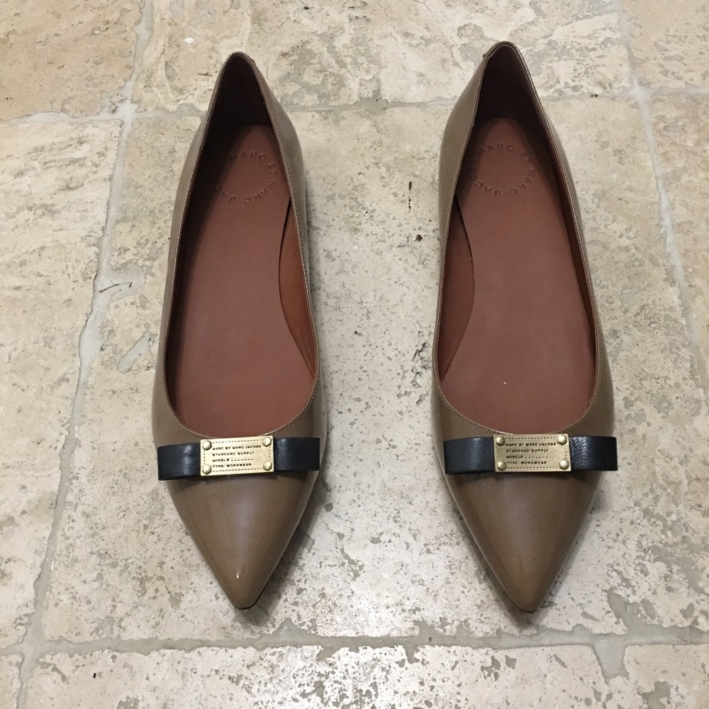 Marc Jacobs Bronze Flats