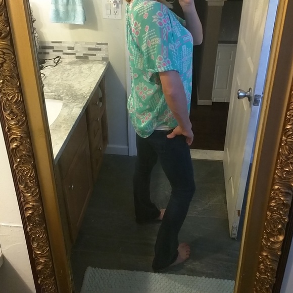 Golden State short sleeve sheer top - Picture 2 of 4