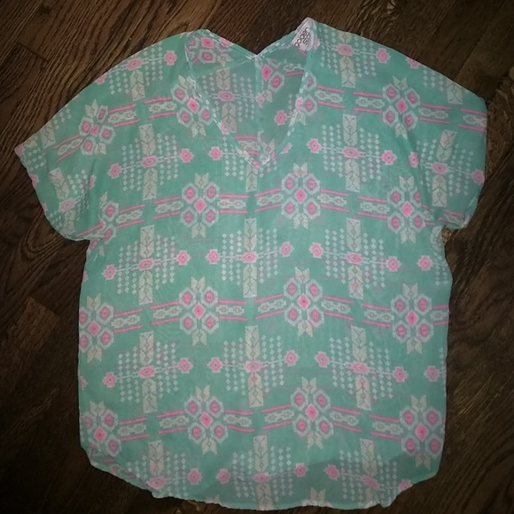 Golden State short sleeve sheer top - Picture 3 of 4