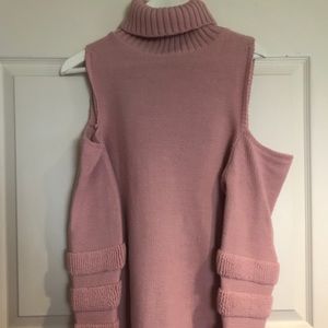 Boohoo cold shoulder sweater