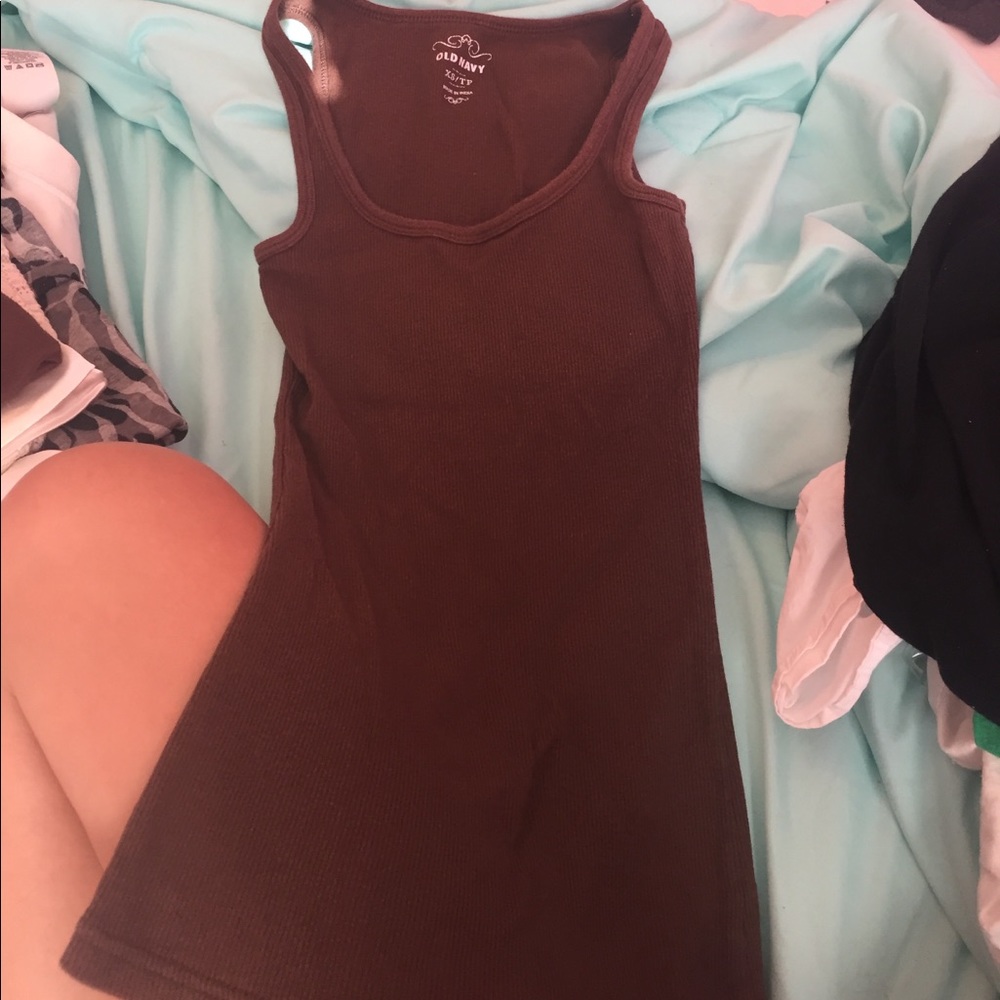 Brown tank top