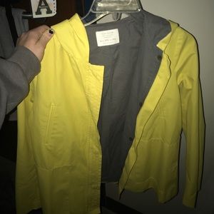 Zara yellow rain jacket
