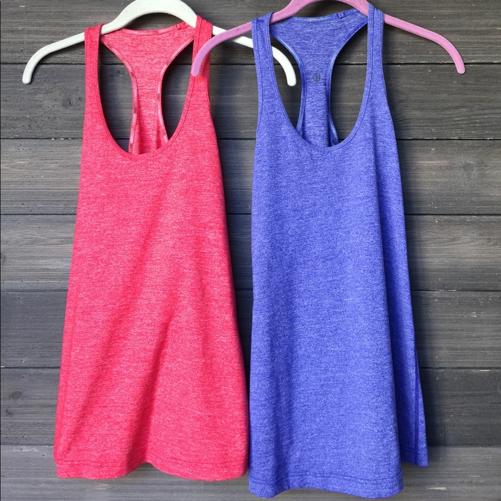 Lululemon Lot of Heathered CRBs 6 Pigment Tango