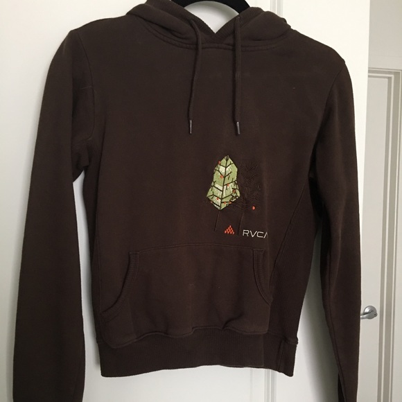 RVCA hoodie brown - Picture 1 of 3