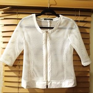 Insight NY Nordstrom Rack Laser Cut Mesh Coat