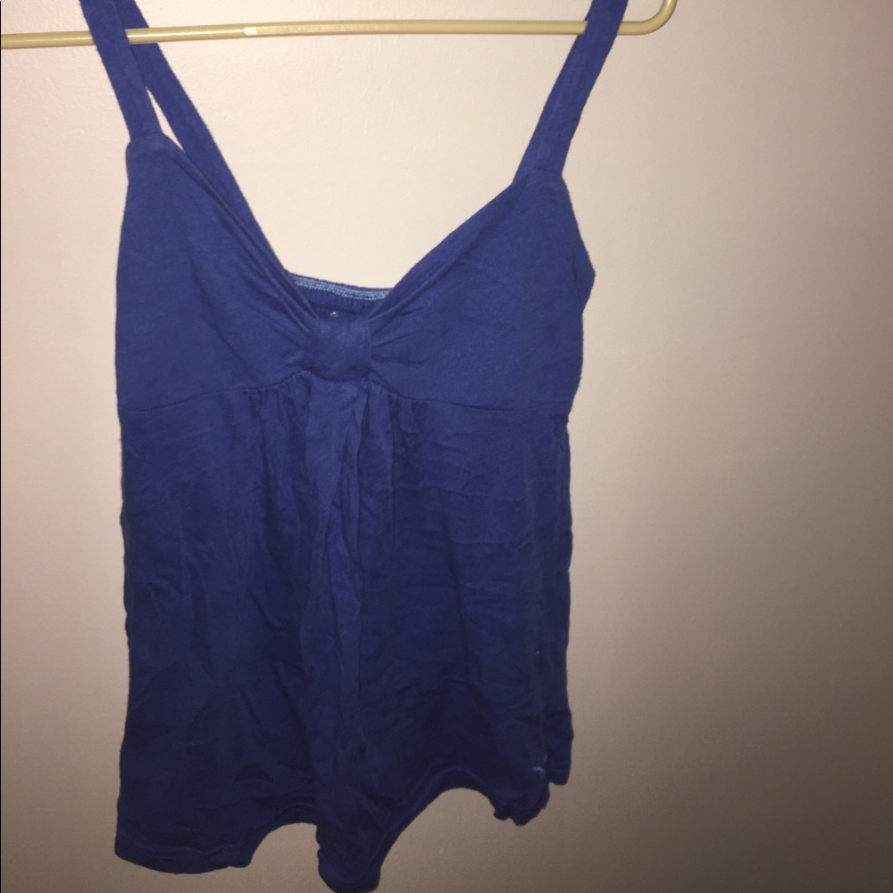 American Eagle Blue Flowy Tank