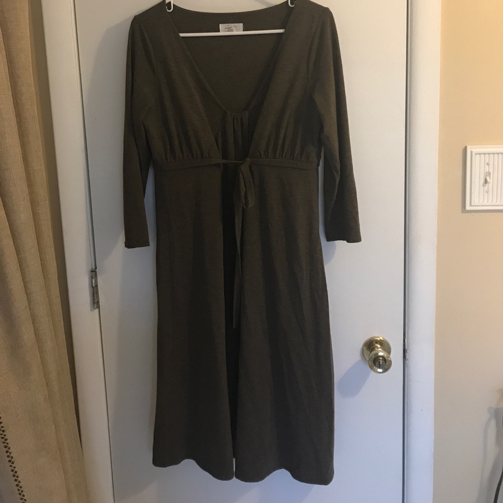 Ann Taylor loft brown dress