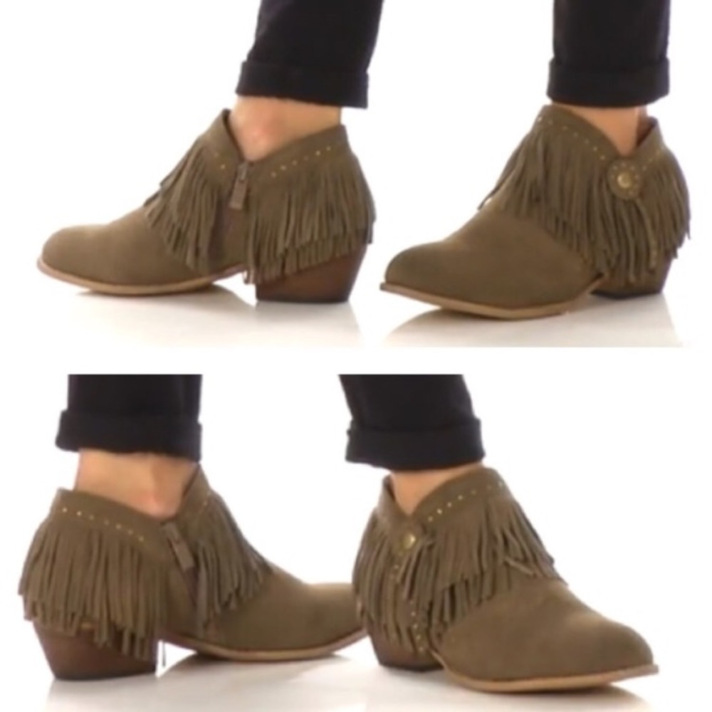 Free People Cassandra Fringe Boots