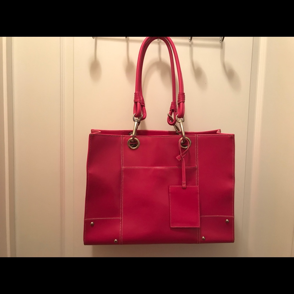 Wilson’s leather tote with laptop sleeve