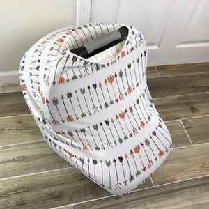 Arrow Carseat Cover, Nursing Cover, Infinity Scarf