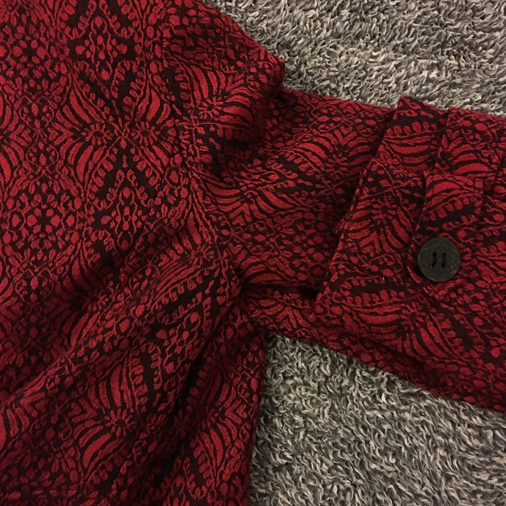 Coldwater Creek blazer | black & red | patterned - Picture 8 of 8