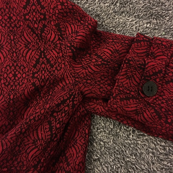 Coldwater Creek blazer | black & red | patterned - Picture 8 of 8