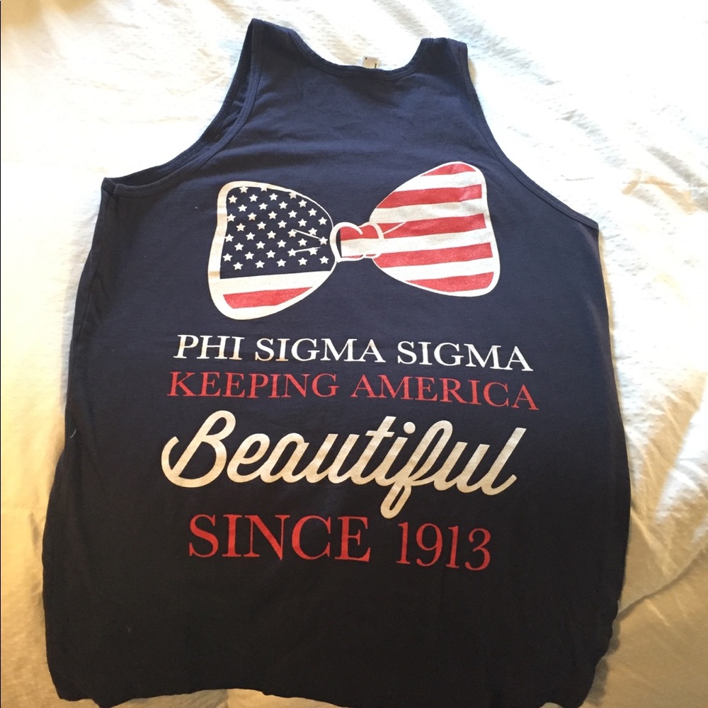 Phi Sigma Sigma Bid Day Tank- American Apparel