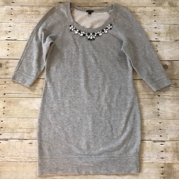 🌲Ann Taylor Embellished Sweatshirt Dress - Picture 2 of 3