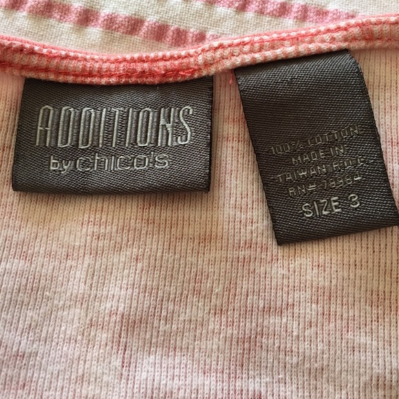 Chico's novelty T-shirt 100% cotton SZ 3 - Picture 3 of 4