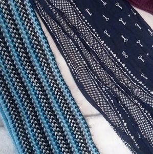 Two x long scarves and a beanie 😁